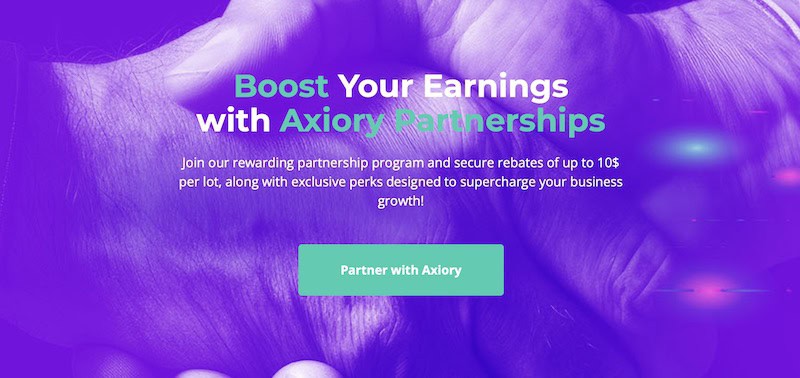 Axiory Partnership Program: Earn Up to $10 Per Lot with Exclusive Rewards